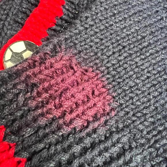 VTG 1993 The Eagle’s Eye Homecoming Cardigan Sweater M Cheerleader School Theme - Picture 6 of 12